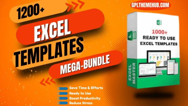 1200+ Ready-to-Use Excel Templates Bundles – Fully Editable & Time-Saving Bundle"