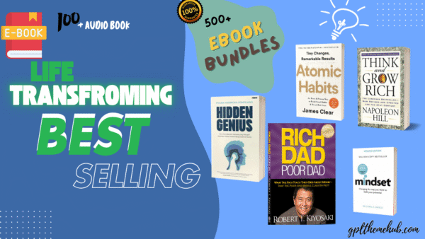 500+ LifeTransforming Best Selling Ebooks & Audiobooks Bundle