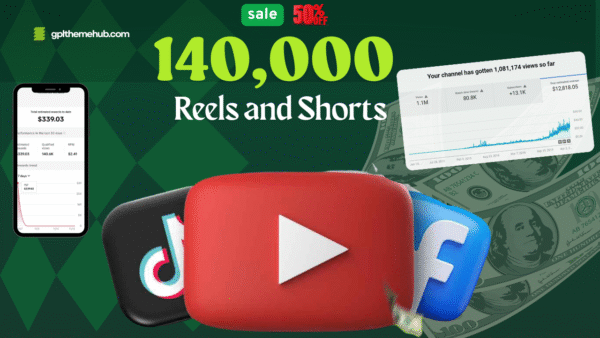 130k Mega Reels Bundle – Monetize TikTok, YouTube Shorts & More with Viral-Ready Content